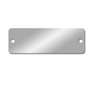 NapTags Aluminum Tags - 3 x 1 inch Rounded Corner Pk/25 - Image 1